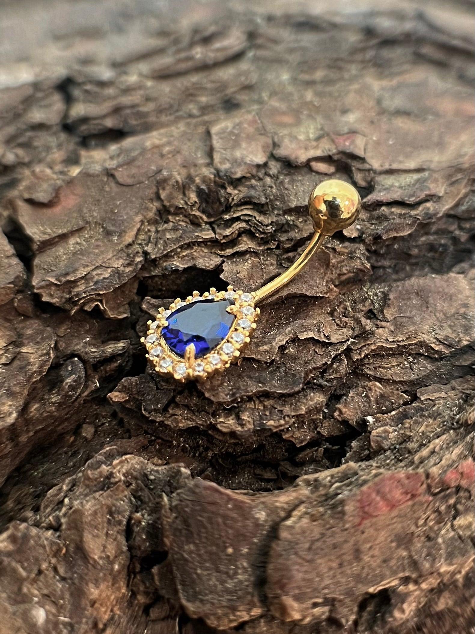 18K Gold Royal Sapphire Belly