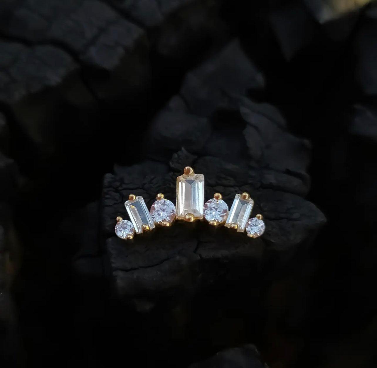 Diamond Lumina Baguette Earring