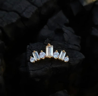 Diamond Lumina Baguette Earring