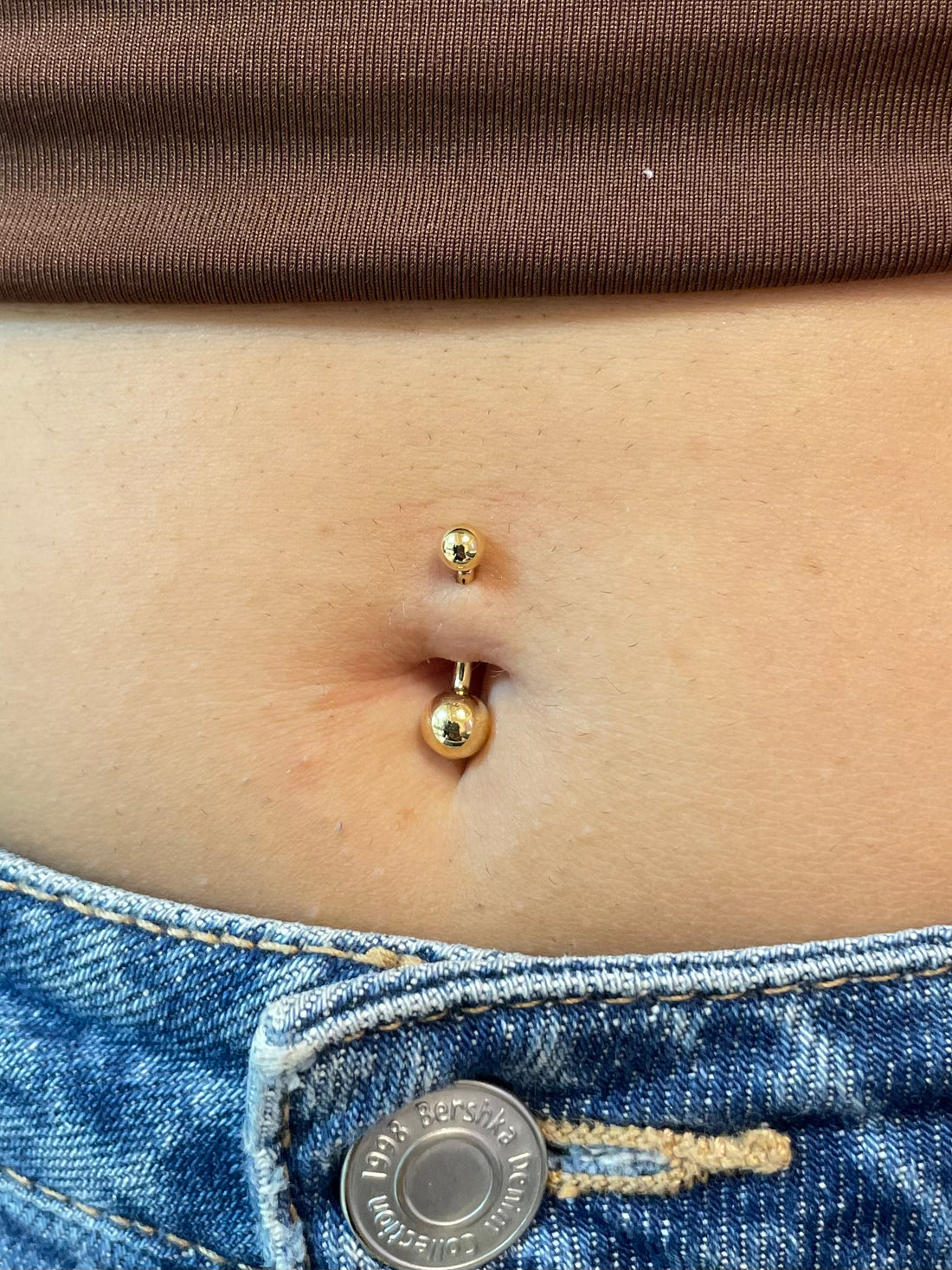 18k Tiny Balls Belly piercing