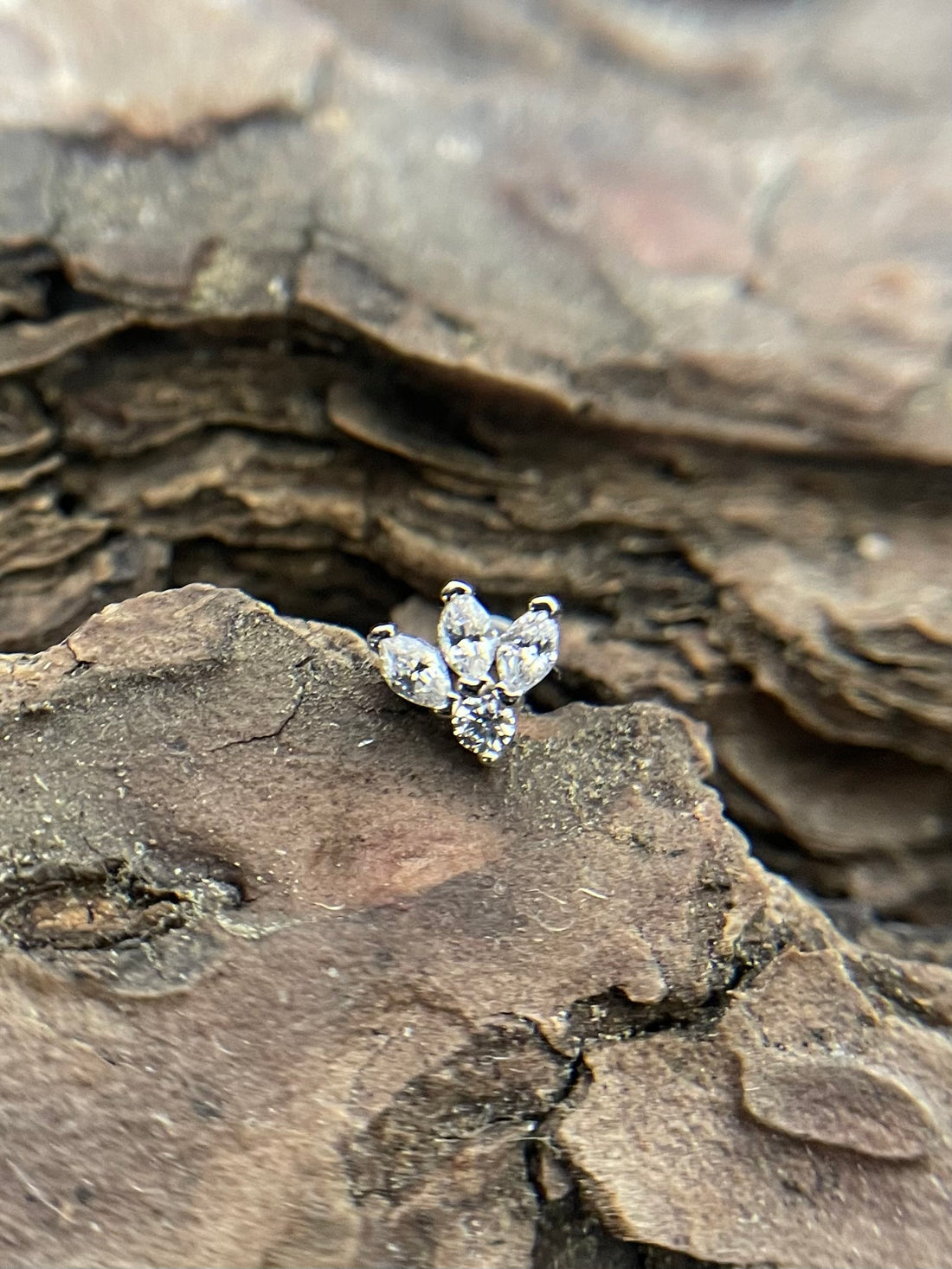 White Gold Marquise Petal Luxe