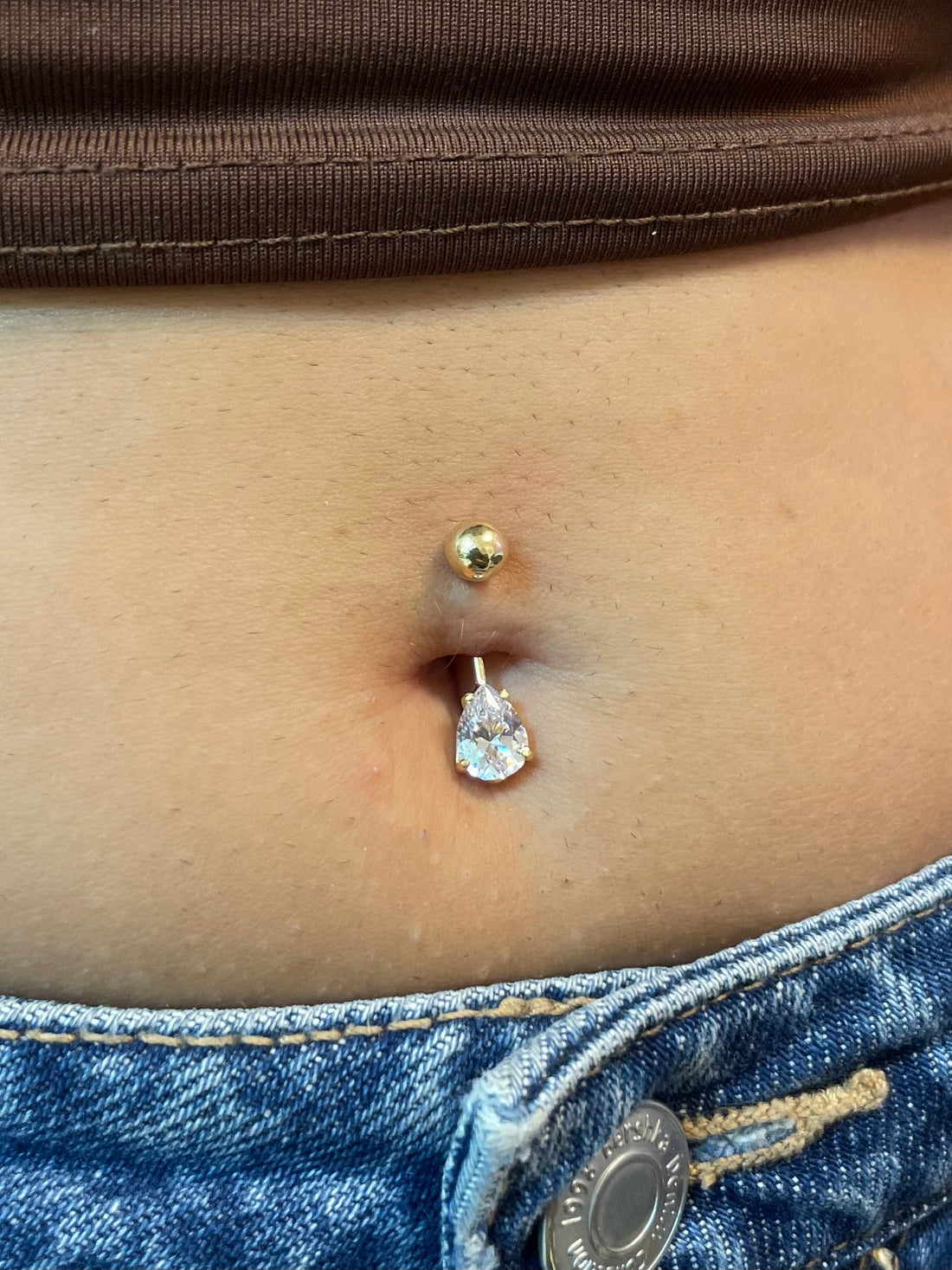 18k Golden Pear Belly