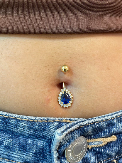 18K Gold Royal Sapphire Belly