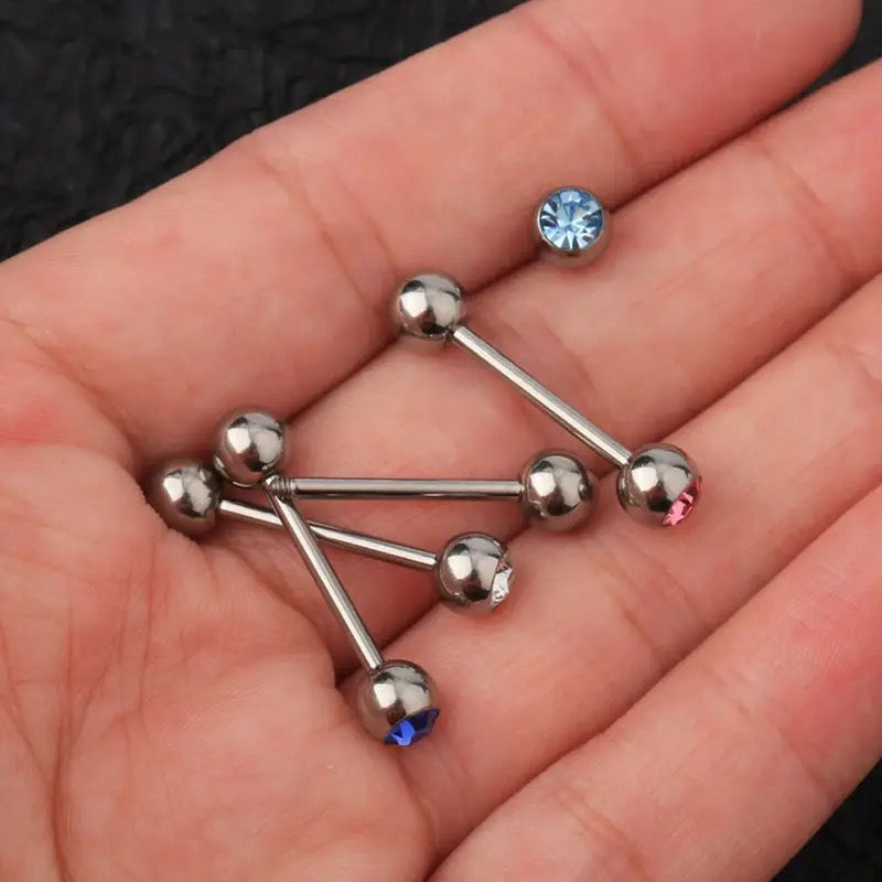 Titanium Nipple-Tongue  Ring 13