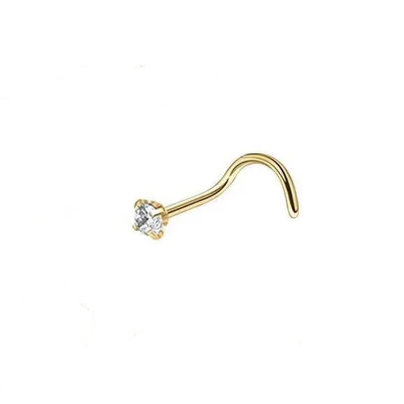 Diamond Gold Nose Stud